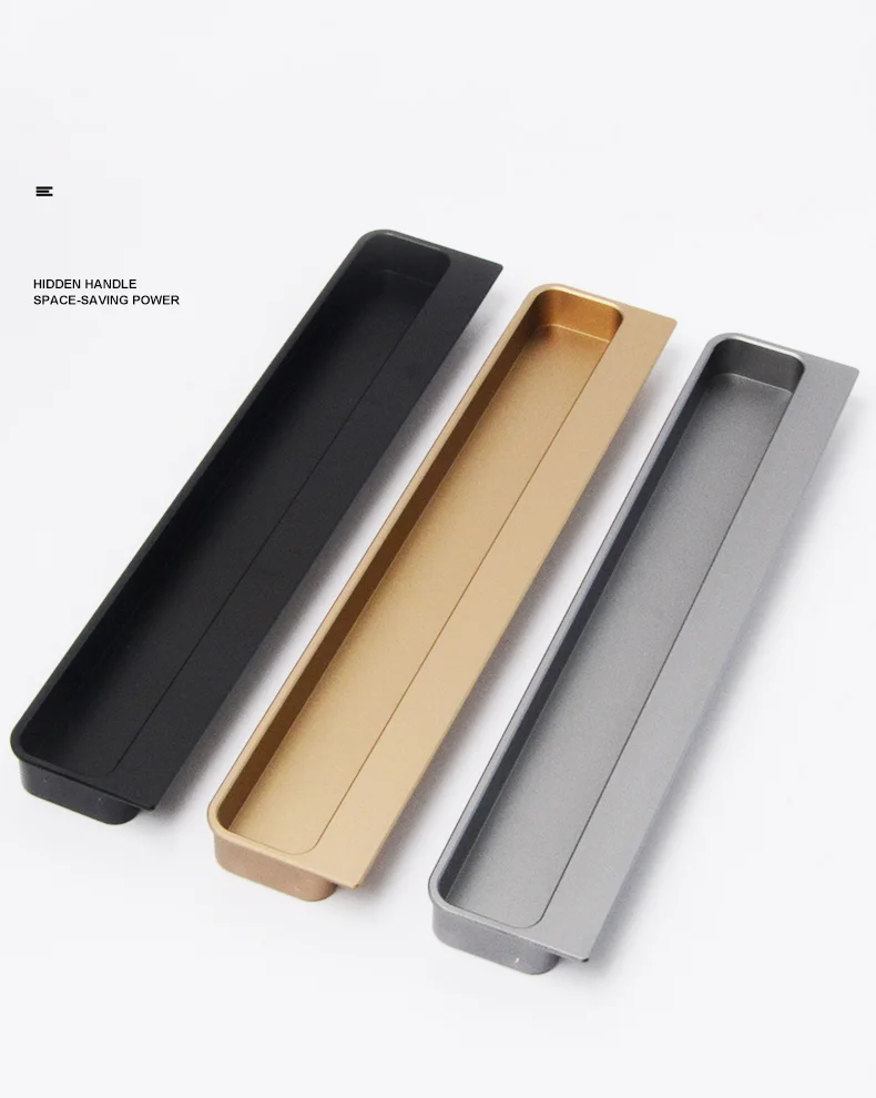 Hidden Handle Light Luxury Aluminum Alloy Profile Handle Factory Direct Sale - Image 2