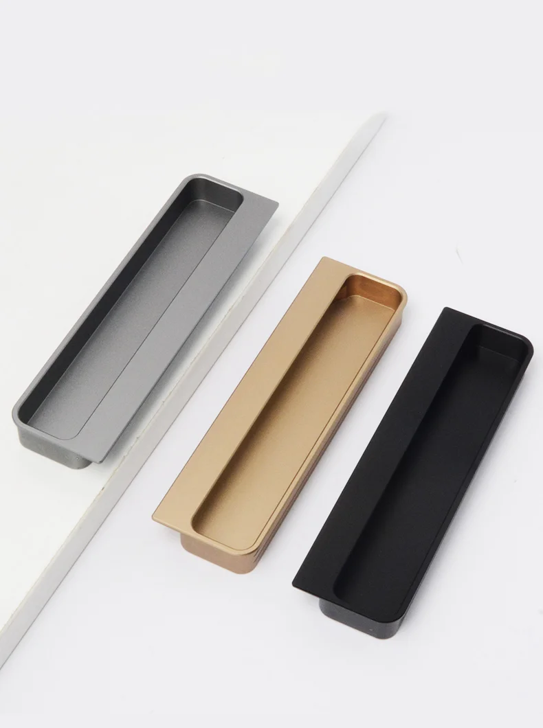 Hidden Handle Light Luxury Aluminum Alloy Profile Handle Factory Direct Sale - Image 3