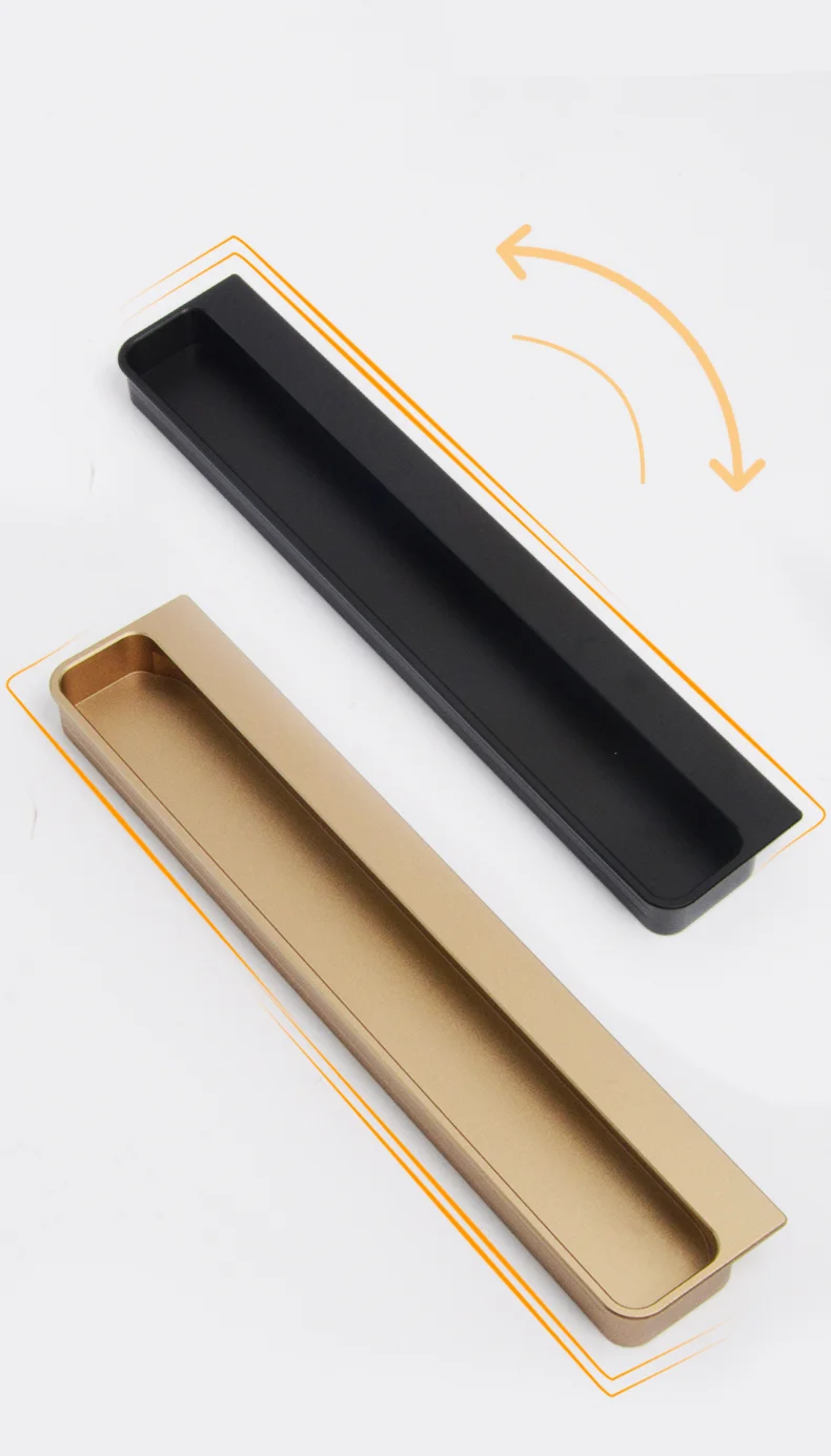Hidden Handle Light Luxury Aluminum Alloy Profile Handle Factory Direct Sale - Image 4