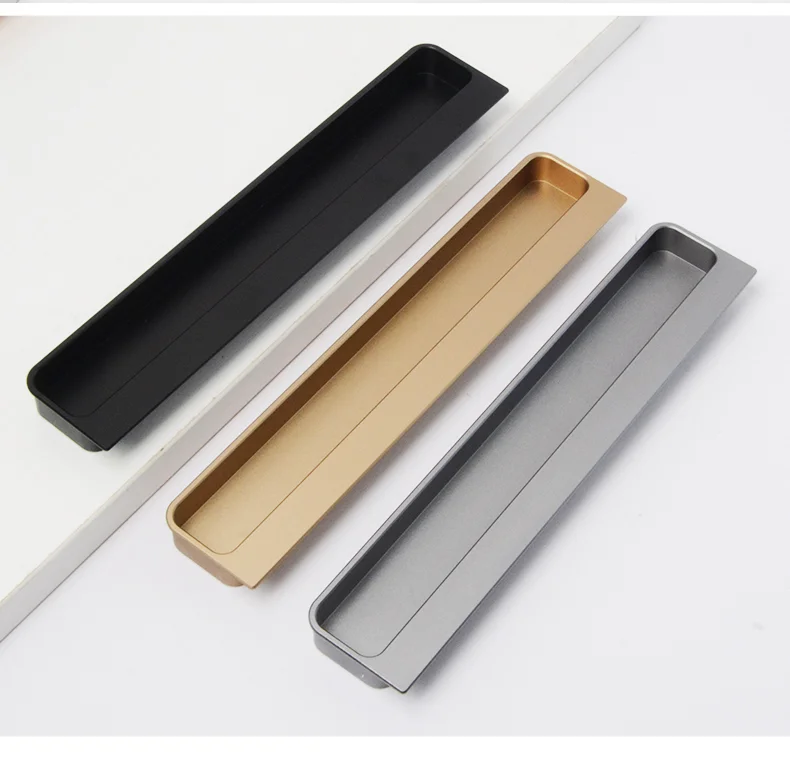 Hidden Handle Light Luxury Aluminum Alloy Profile Handle Factory Direct Sale - Image 9