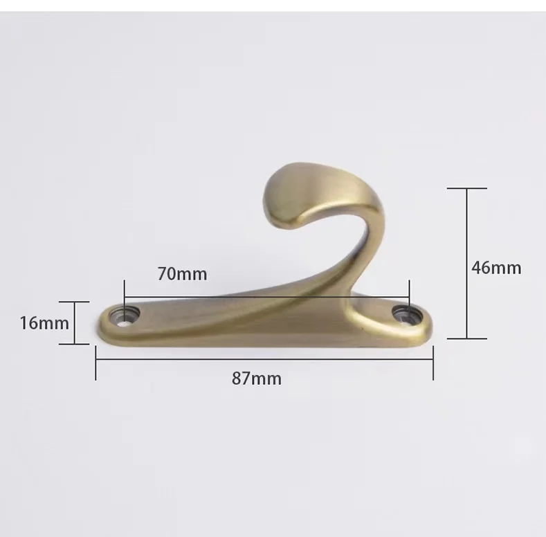 Aluminum Alloy Clothes Hooks Wardrobe Clothes Hooks Light Luxury and Simple - Image 3