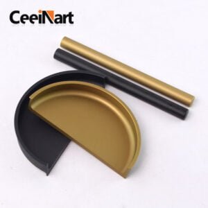 Fashion Half circle Aluminum Alloy Profile Handle Hidden Handle Light Luxury