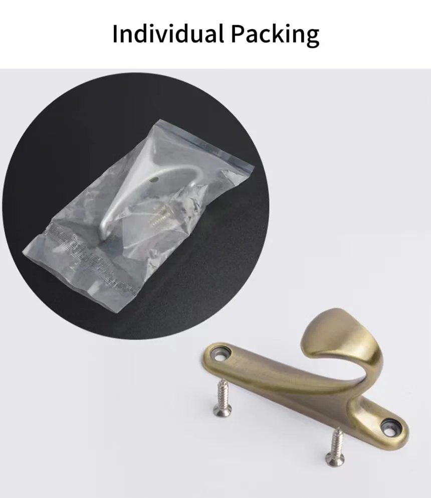 Aluminum Alloy Clothes Hooks Wardrobe Clothes Hooks Light Luxury and Simple - Image 7