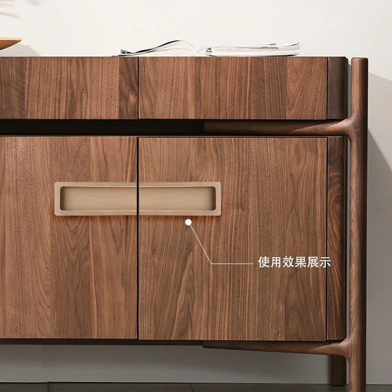 Simple Aluminum Alloy Material Modern Cabinet Door Hidden Furniture Handle Light Luxury - Image 3