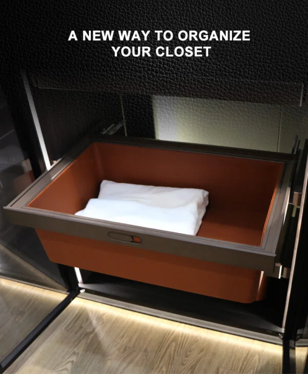 Modern Wardrobe Organizer Accessories Baskets Pull Out Storage Baskets - Image 2