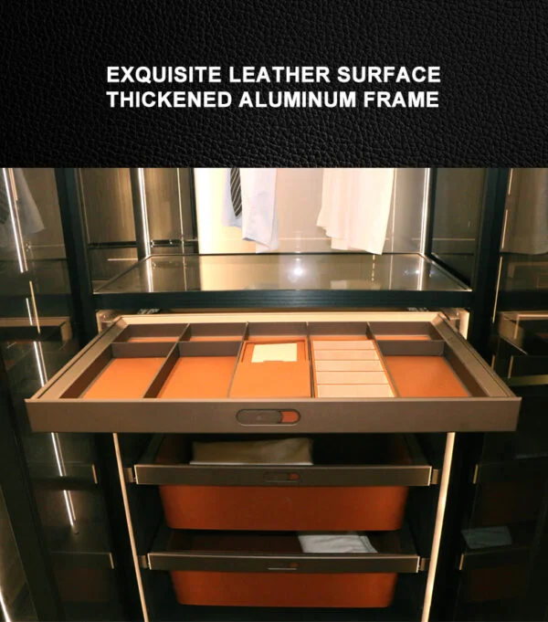 Modern Wardrobe Organizer Accessories Baskets Pull Out Storage Baskets - Image 6