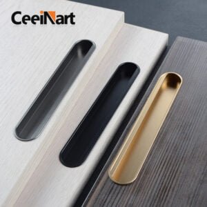 Light Luxury Hidden Handle Aluminum Alloy Profile Handle for Wardrobe Drawer