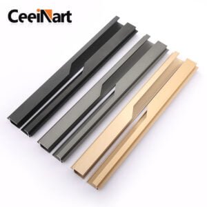Edge Sealing Pulls Minimalist Handle Light Luxury Cupboard Drawer Aluminum Alloy