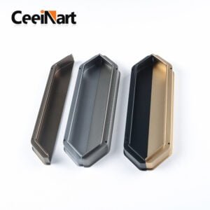 New Double Horn Style Hidden Handle Light Luxury Style Aluminum Alloy Profile Handle