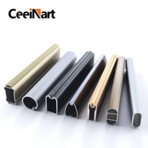 Wardrobe Closet Hardware Hanging Rail Light Luxury Aluminum Alloy for Clothes