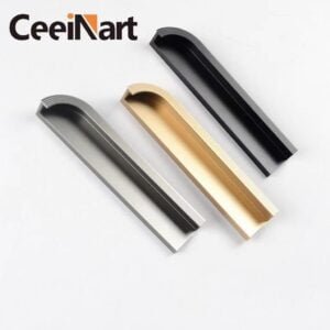 Ceeinart Simple Modern Cabinet Door Hidden Door Handle Light Luxury Aluminum Alloy Material