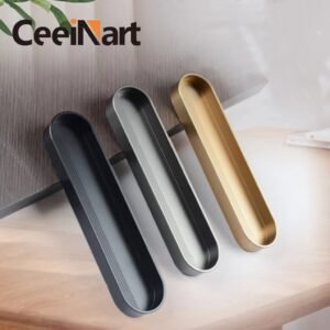 Hidden Aluminum Alloy Handle Light Luxury Simple Cabinet Wardrobe Hidden Handle and Knobs