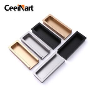 Simple Aluminum Alloy Material Modern Cabinet Door Hidden Furniture Handle Light Luxury