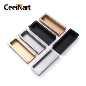Aluminum Alloy Profile Handle Concealed Buckle Handle Light Luxury for Kitchen